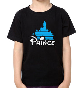 Father Mother Prince Family Half Sleeves T-Shirts-KidsFashionVilla
