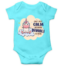 Load image into Gallery viewer, Can Not Keep Calm Because Diwali Is Here Rompers for Baby Girl- KidsFashionVilla
