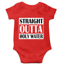 Load image into Gallery viewer, Holy Water Baptism Christening Day Rompers for Baby Boy- KidsFashionVilla
