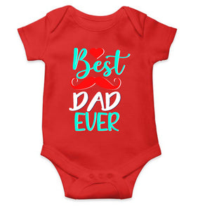 Best Dad Ever Fathers Day Rompers for Baby Boy- KidsFashionVilla