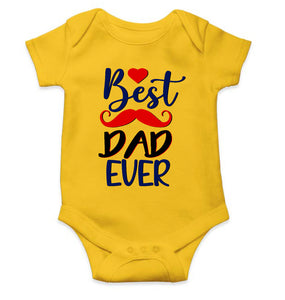 Best Dad Ever Fathers Day Rompers for Baby Boy- KidsFashionVilla