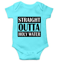 Load image into Gallery viewer, Holy Water Baptism Christening Day Rompers for Baby Boy- KidsFashionVilla
