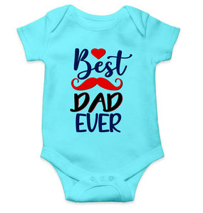 Best Dad Ever Fathers Day Rompers for Baby Boy- KidsFashionVilla