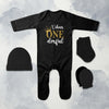 Custom Name First Birthday Jumpsuit with Cap, Mittens and Booties Romper Set for Baby Boy - KidsFashionVilla