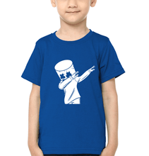 Load image into Gallery viewer, Marshmello Logo Half Sleeves T-Shirt for Boy-KidsFashionVilla
