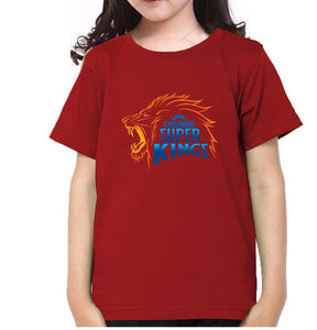 IPL CSK Chennai SuperKings Half Sleeves T-Shirt For Girls -KidsFashionVilla