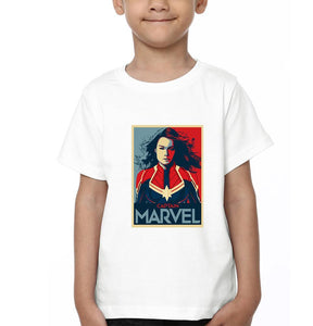 Captain Marvel Superhero Half Sleeves T-Shirt for Boy-KidsFashionVilla
