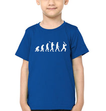 Load image into Gallery viewer, Cricket Evolution Half Sleeves T-Shirt for Boys and Kids-KidsFashionVilla
