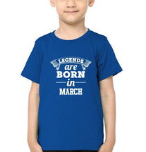 Load image into Gallery viewer, Legends are Born in March Half Sleeves T-Shirt for Boy-KidsFashionVilla
