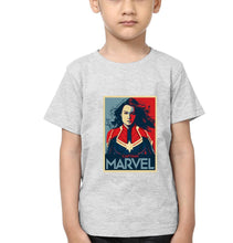 Load image into Gallery viewer, Captain Marvel Superhero Half Sleeves T-Shirt for Boy-KidsFashionVilla

