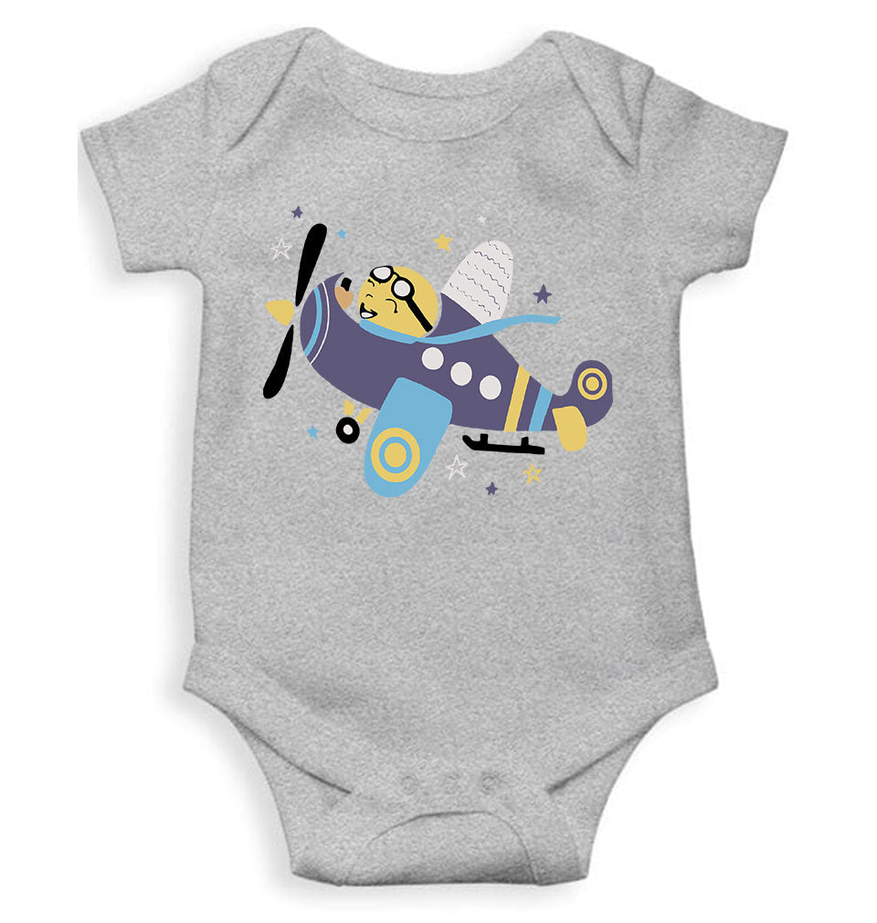 Jumbo Jet Cartoon Rompers for Baby Boy- KidsFashionVilla