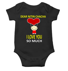 Custom Name I love My Chacha So Much Rompers for Baby Girl- KidsFashionVilla