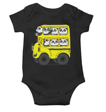 Load image into Gallery viewer, Panda Yellow Bus Cartoon Rompers for Baby Girl- KidsFashionVilla
