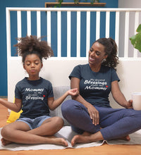 Load image into Gallery viewer, My Greatest Blessings Call Me Mommy Mother and Daughter Matching T-Shirt- KidsFashionVilla
