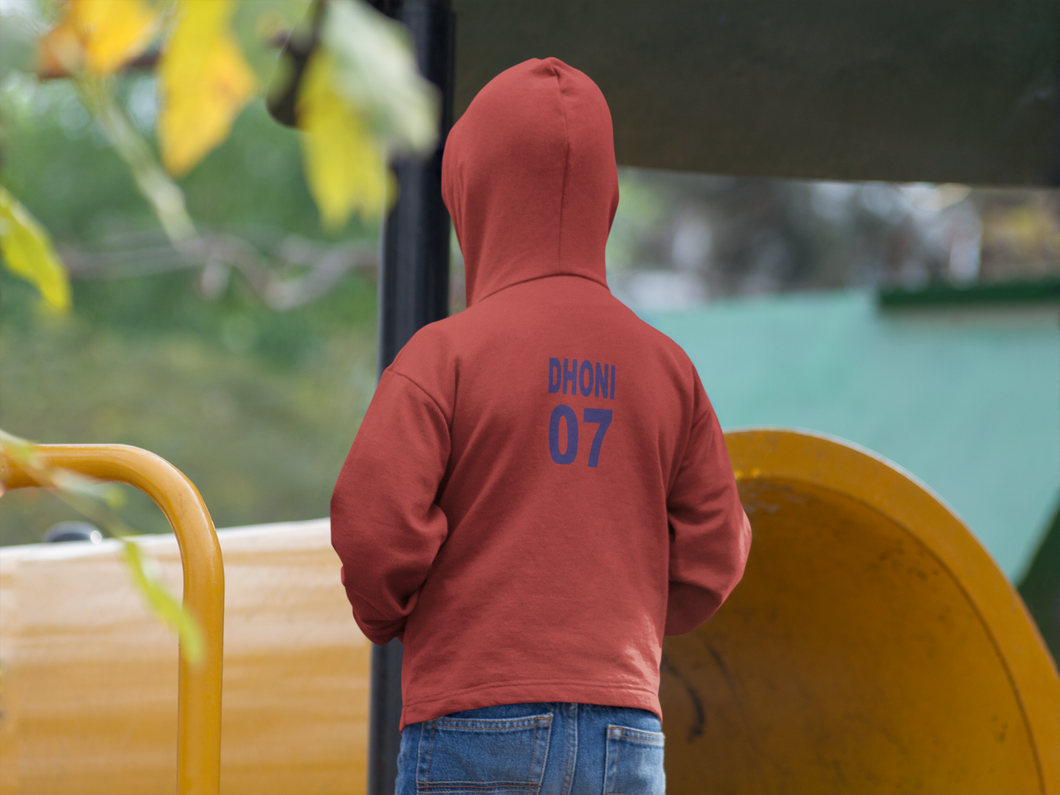 Dhoni 07 Boy Hoodies-KidsFashionVilla