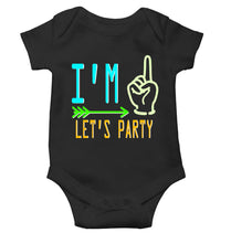 Load image into Gallery viewer, One Lets Party First Birthday Rompers for Baby Girl- KidsFashionVilla
