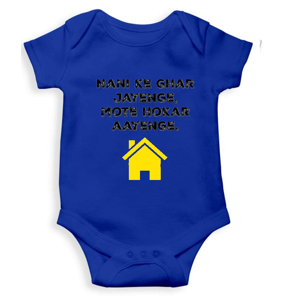 Nani Ke Ghar Jayege Rompers for Baby Boy- KidsFashionVilla