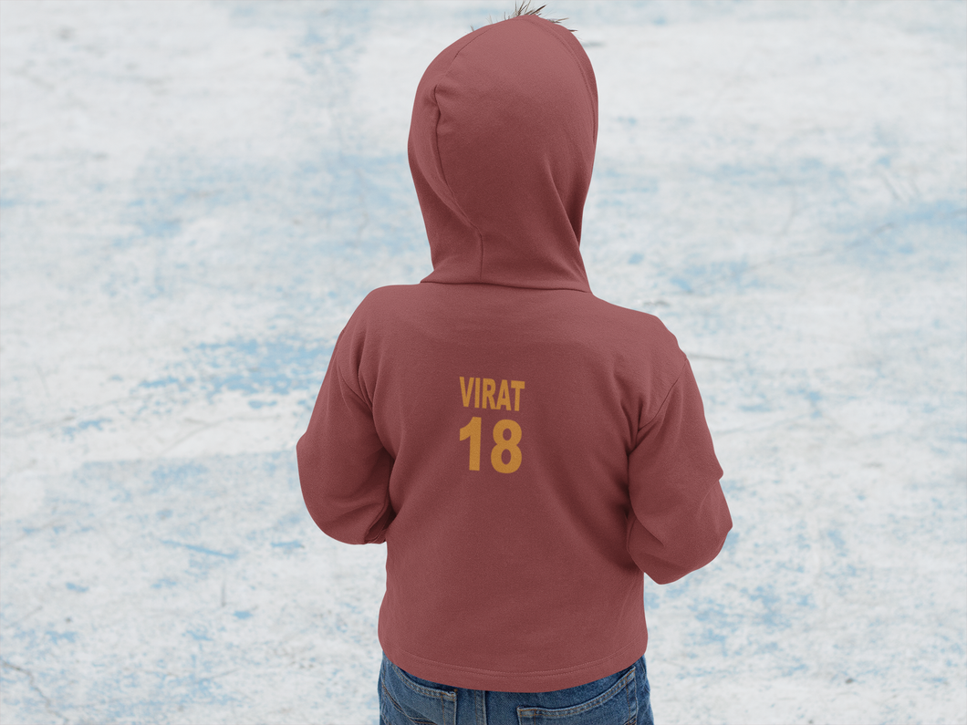 Virat 18 Boy Hoodies-KidsFashionVilla