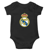 Load image into Gallery viewer, Real Madrid Black Rompers for Baby Boy - KidsFashionVilla
