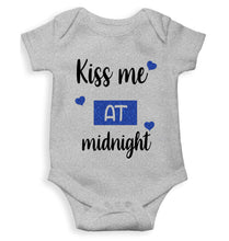 Load image into Gallery viewer, Kiss Me At Midnight Christmas Rompers for Baby Girl- KidsFashionVilla
