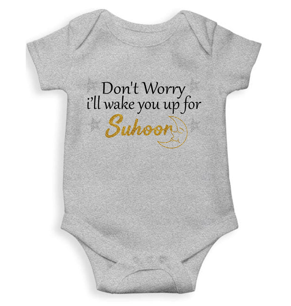 Don't Worry I'll Wake You Up For Suhoor Eid Rompers for Baby Boy- KidsFashionVilla