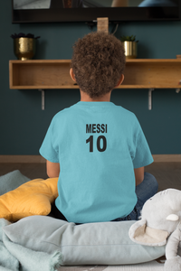 Messi 10 Half Sleeves T-Shirt for Boy-KidsFashionVilla