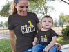 No 1 Son Mother And Son Black Matching T-Shirt- KidsFashionVilla