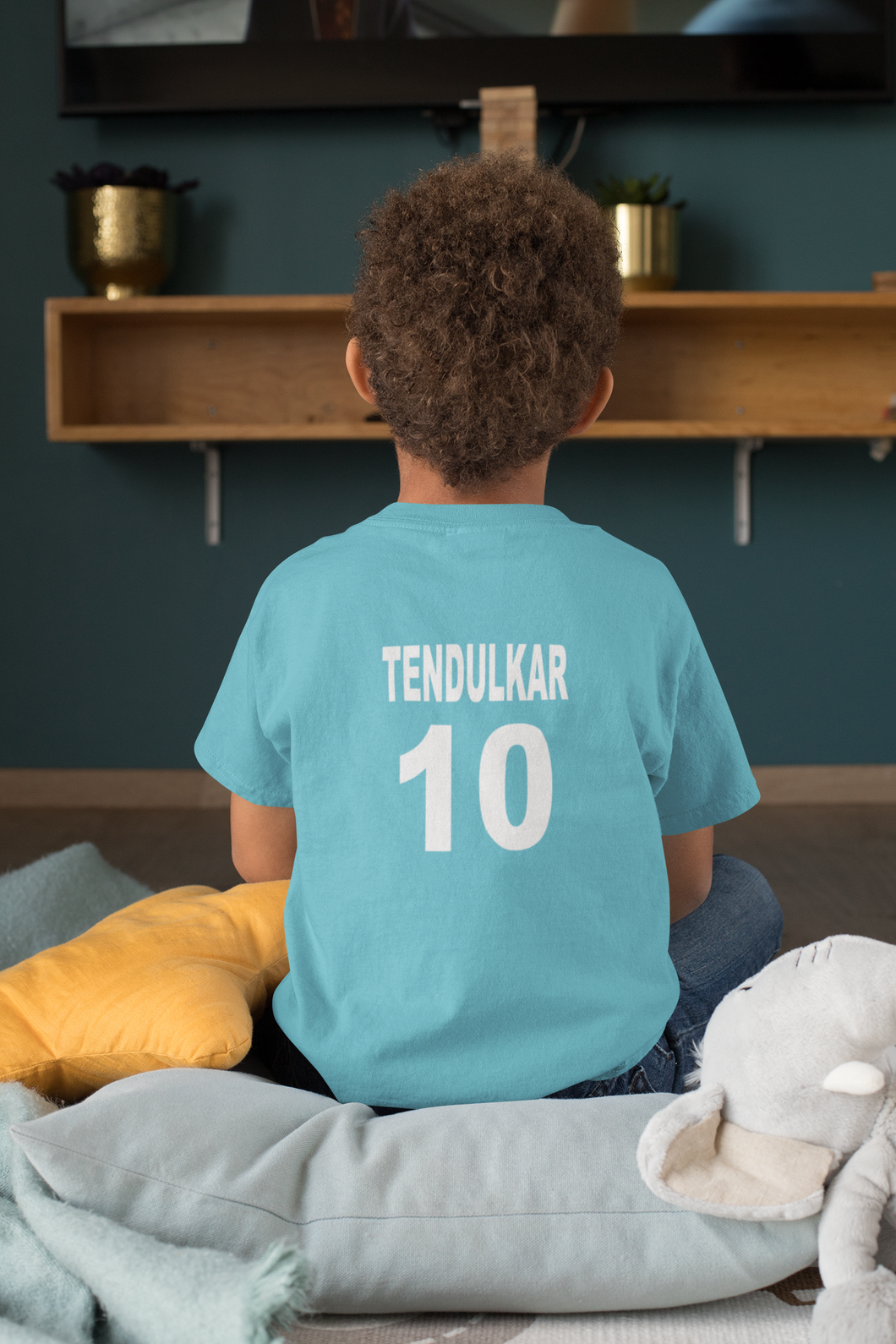 Tendulkar 10 Half Sleeves T-Shirt for Boy-KidsFashionVilla