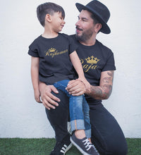 Load image into Gallery viewer, Raja And Rajkumar Father and Son Matching T-Shirt- KidsFashionVilla
