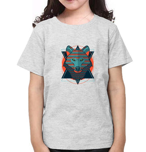 WOLF Half Sleeves T-Shirt For Girls -KidsFashionVilla