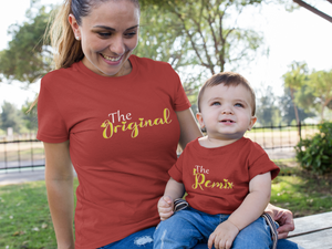 The Original Mother And Son Red Matching T-Shirt- KidsFashionVilla