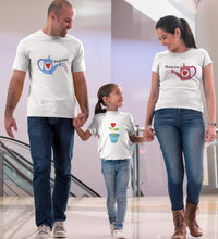 Load image into Gallery viewer, Love Family Half Sleeves T-Shirts-KidsFashionVilla
