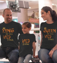 Load image into Gallery viewer, Wild Things Family Half Sleeves T-Shirts-KidsFashionVilla
