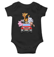 Load image into Gallery viewer, Jungle Jeep Cartoon Rompers for Baby Boy- KidsFashionVilla
