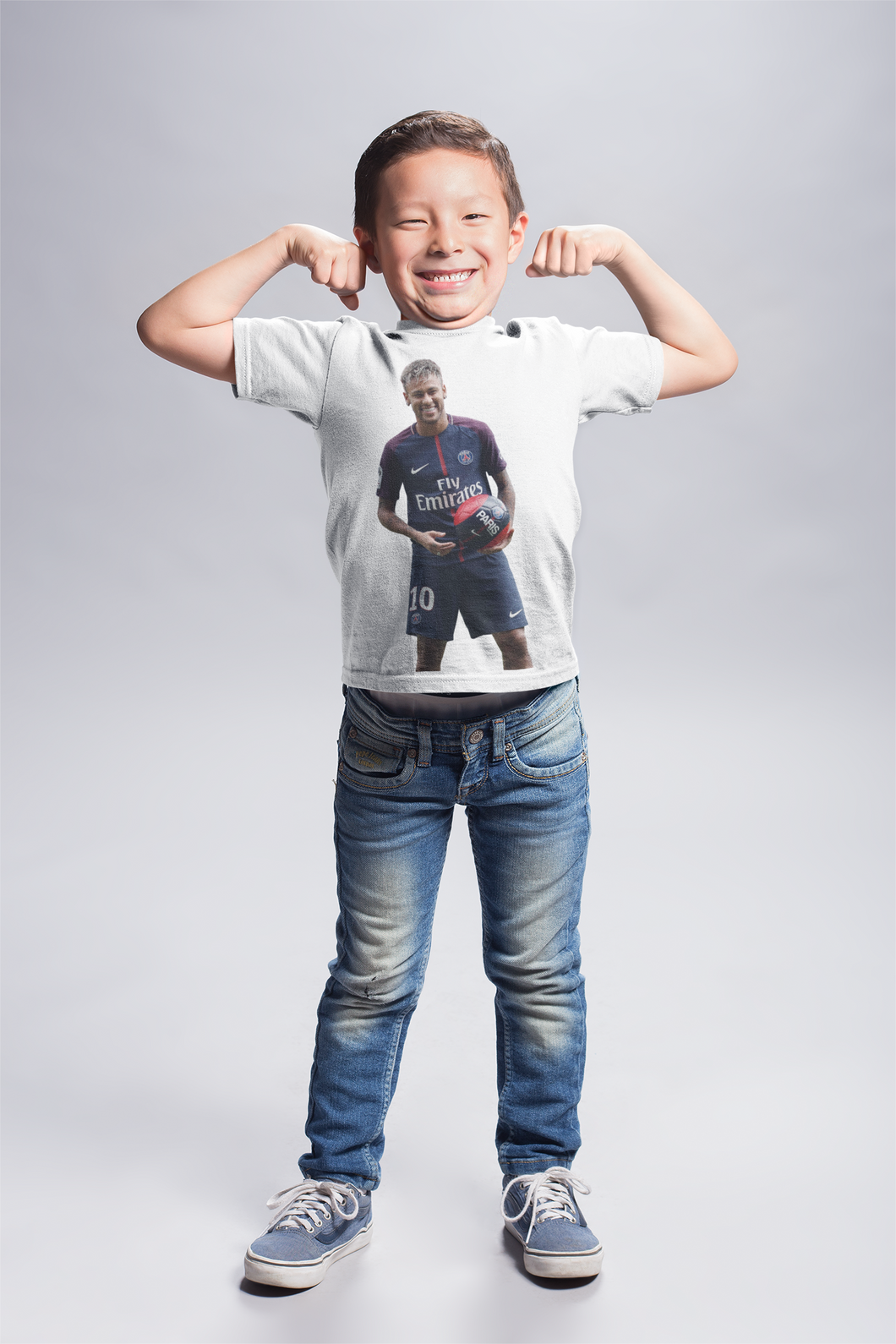 Neymar Jr Half Sleeves T-Shirt for Boy-KidsFashionVilla