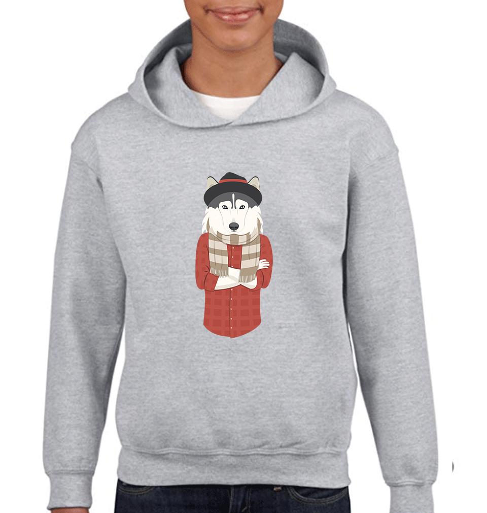 Hipster Wolf Boy Hoodies-KidsFashionVilla