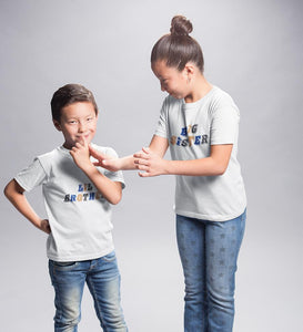 Big Sister Lil Brother-Sister Kid Half Sleeves T-Shirts -KidsFashionVilla