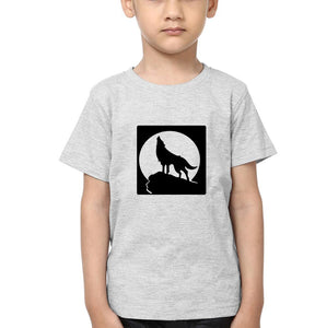 WOLF Half Sleeves T-Shirt for Boy-KidsFashionVilla