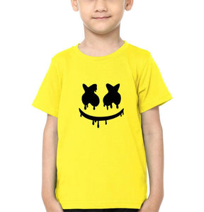 Marshmello Logo Half Sleeves T-Shirt for Boy-KidsFashionVilla