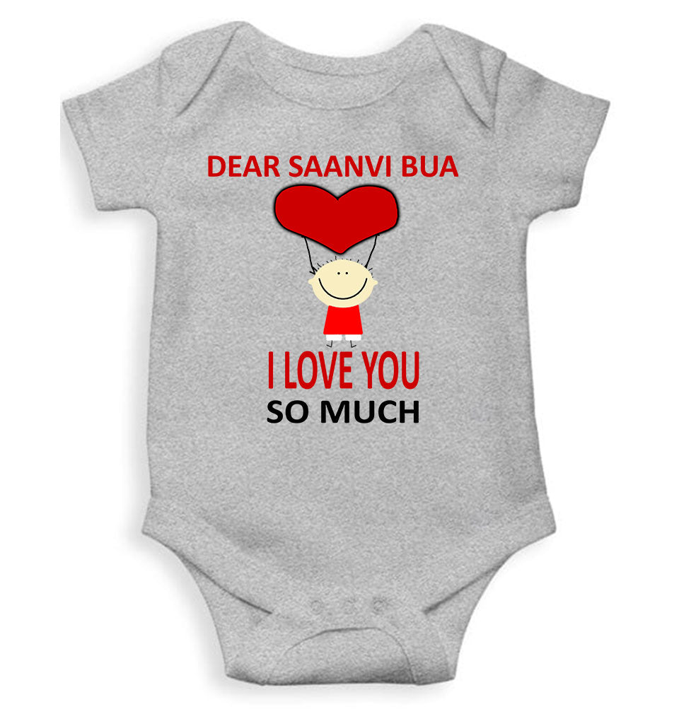 Custom Name I love My Bua So Much Rompers for Baby Boy- KidsFashionVilla