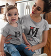 I Love My Mom I Love My Baby Mother and Daughter Matching T-Shirt- KidsFashionVilla