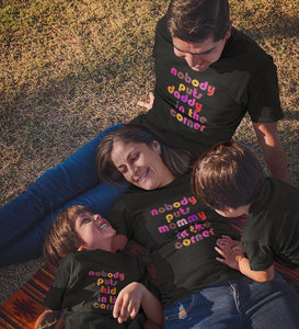 Nobody Puts Family Half Sleeves T-Shirts-KidsFashionVilla