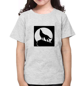 WOLF Half Sleeves T-Shirt For Girls -KidsFashionVilla