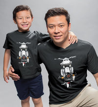 Load image into Gallery viewer, Dad Son Bullet Father and Son Matching T-Shirt- KidsFashionVilla
