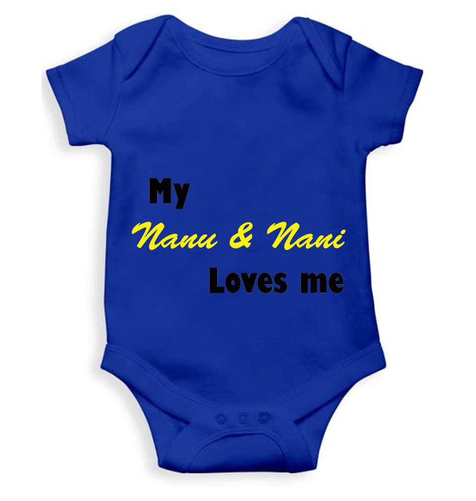 Nanu And Nani Loves Me Rompers for Baby Boy- KidsFashionVilla