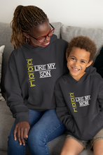 Load image into Gallery viewer, Cool Like My Mom Mother And Son Black Matching Hoodies- KidsFashionVilla
