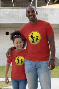 Dad And Daughter Best Friends Father and Daughter Red Matching T-Shirt- KidsFashionVilla