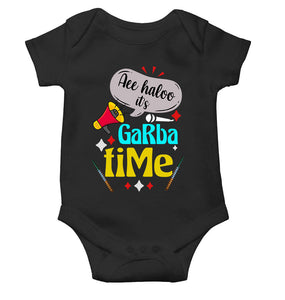 Ae Haloo Its Garba Time Navratri Rompers for Baby Boy- KidsFashionVilla