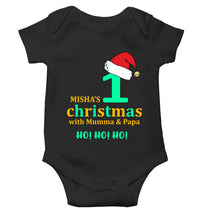 Load image into Gallery viewer, Customized Name 1st Christmas With Mumma &amp; Papa Rompers for Baby Girl- KidsFashionVilla
