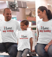 Load image into Gallery viewer, I Love Family Half Sleeves T-Shirts-KidsFashionVilla
